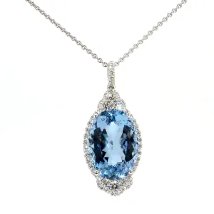 Aquamarine Gemstone Necklace