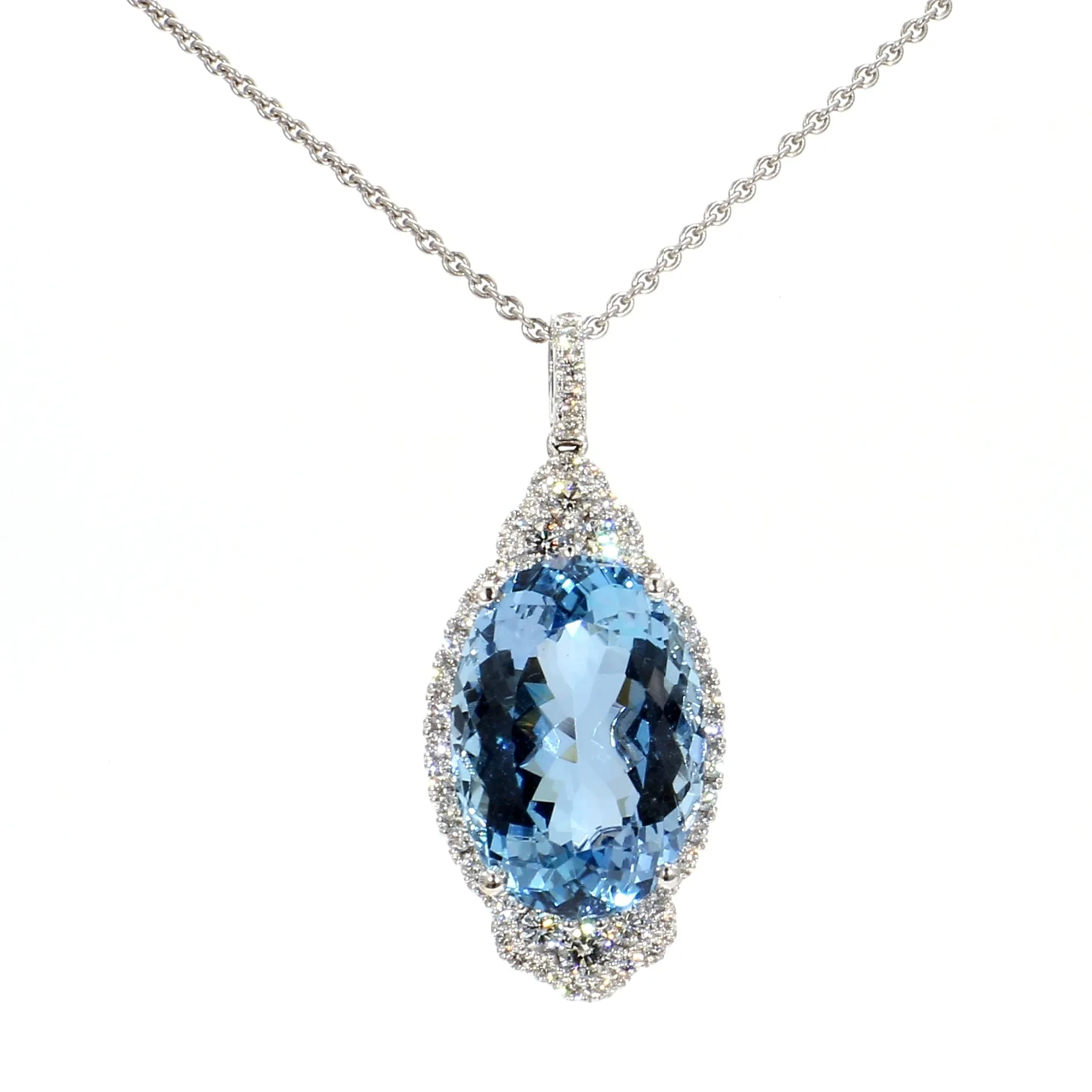 Aquamarine Gemstone Necklace