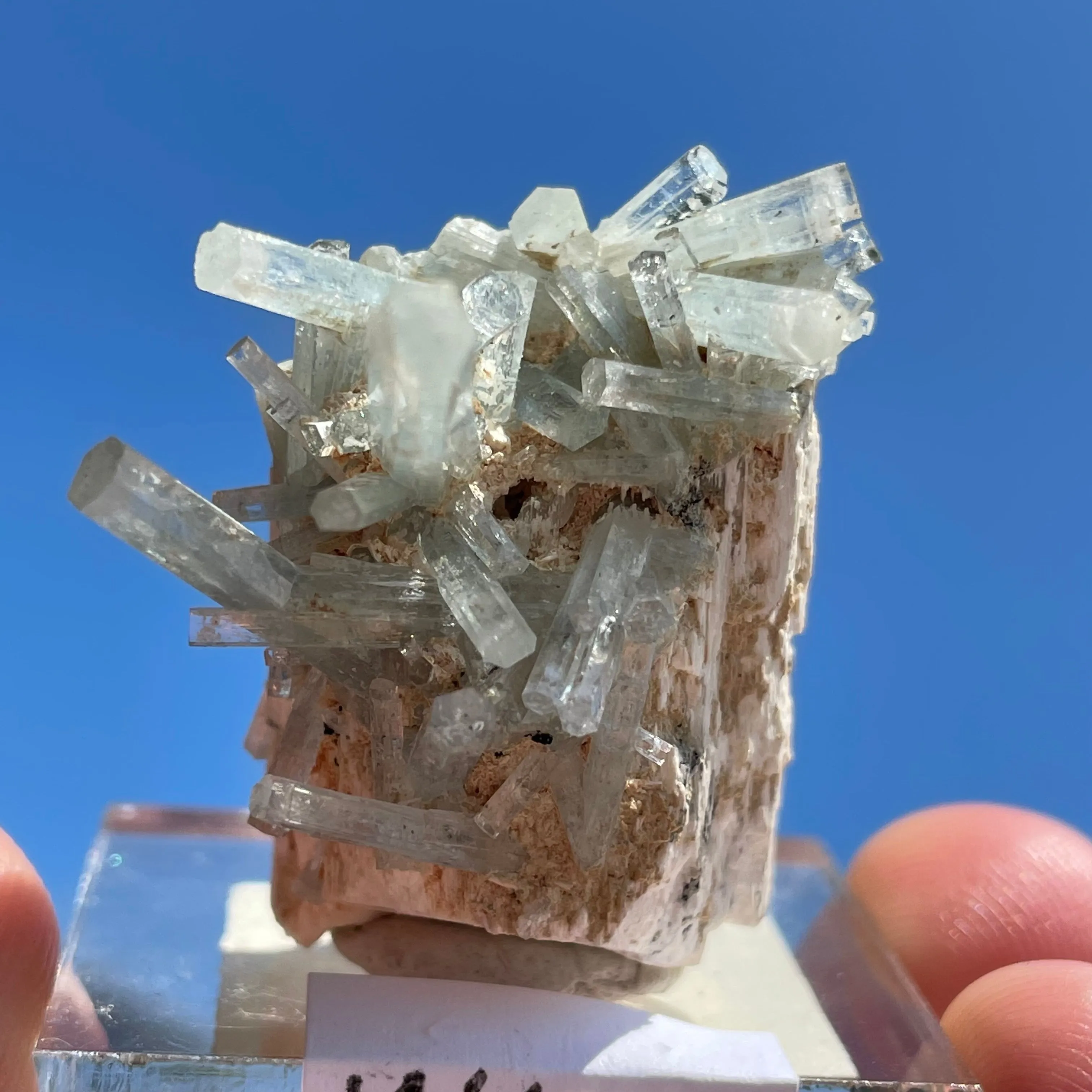 Beryl Crystals with feldspar from Erongo Mountain, Namibia