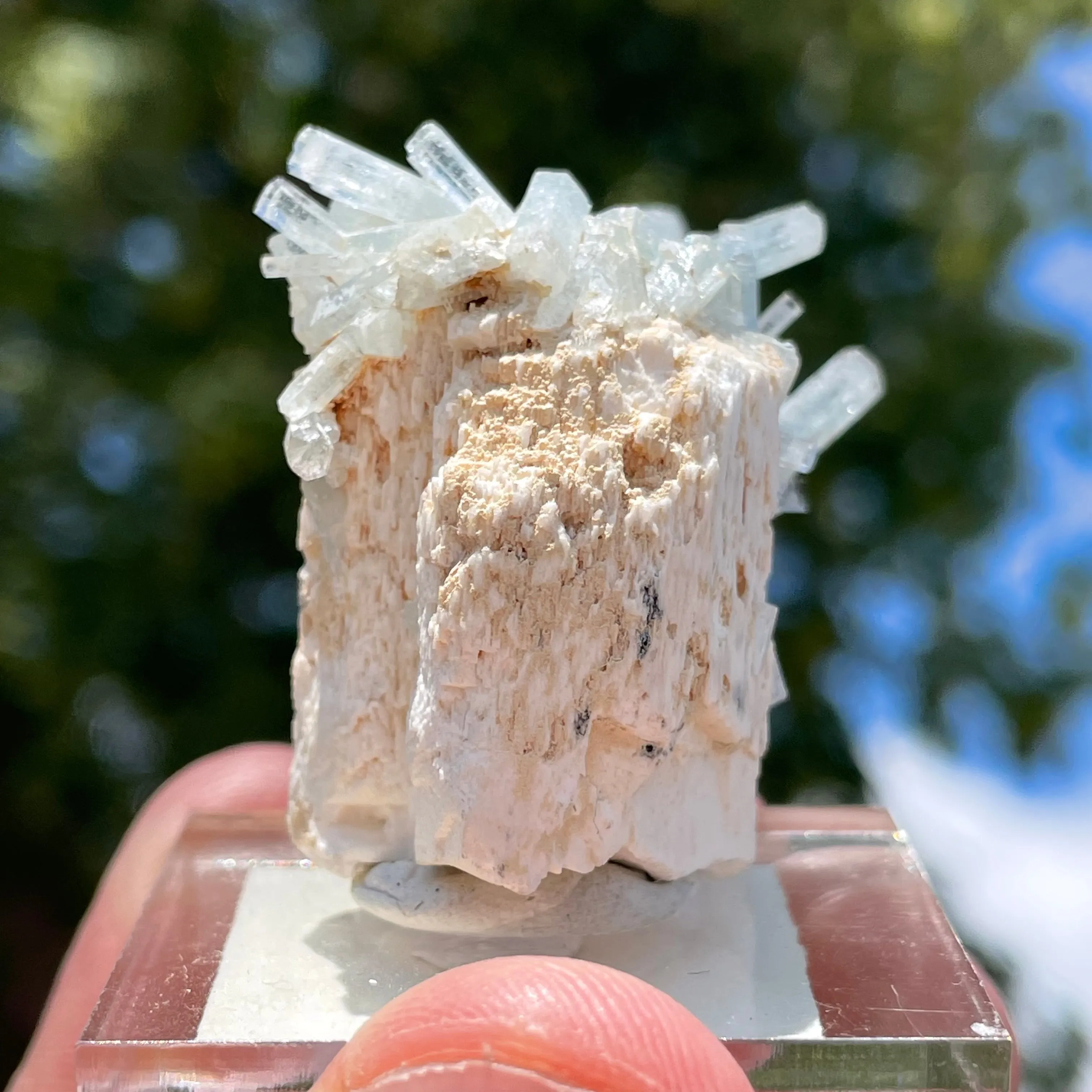 Beryl Crystals with feldspar from Erongo Mountain, Namibia