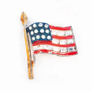 Calvaire Flag Brooch