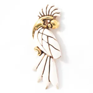 Ceramic Parrot Brooch