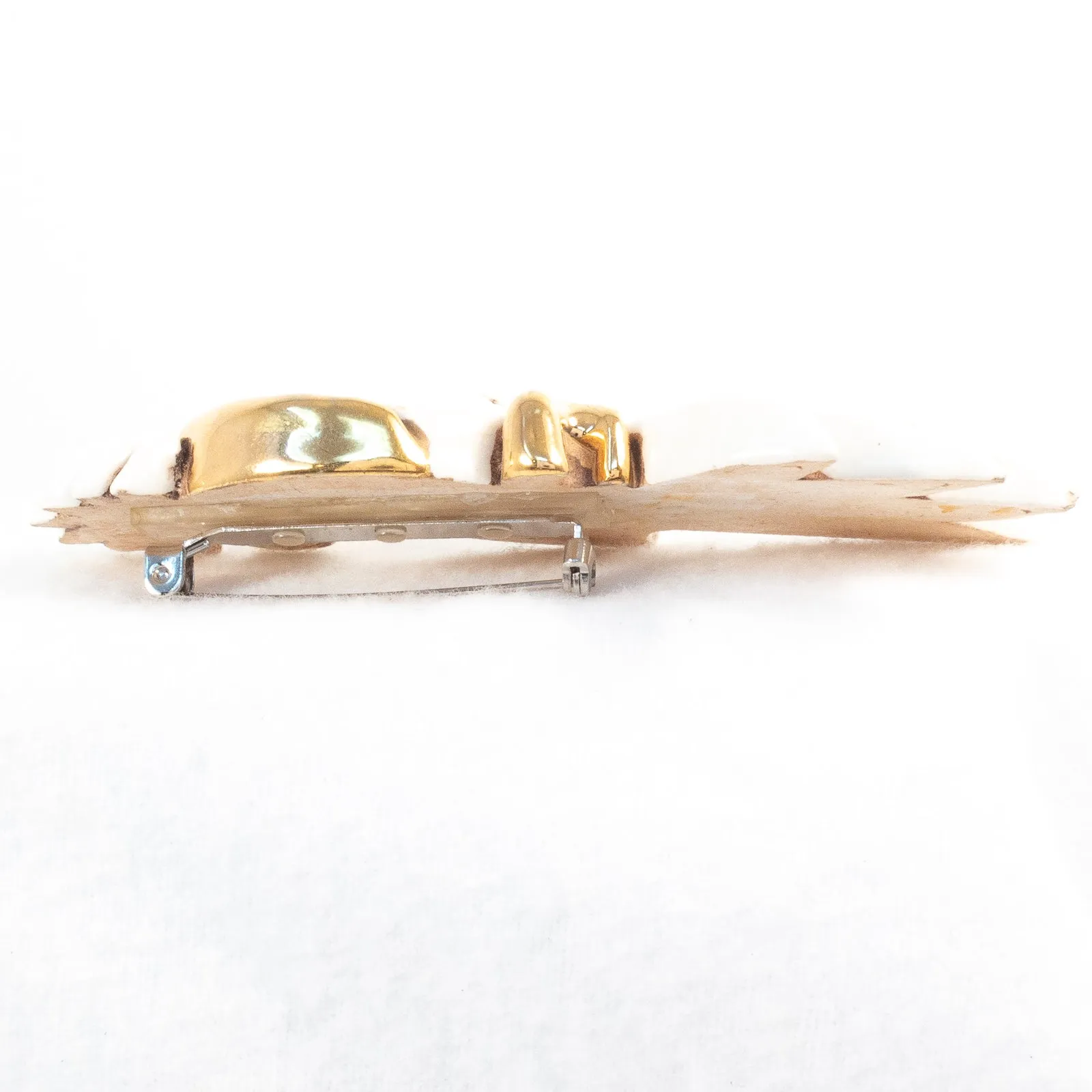 Ceramic Parrot Brooch