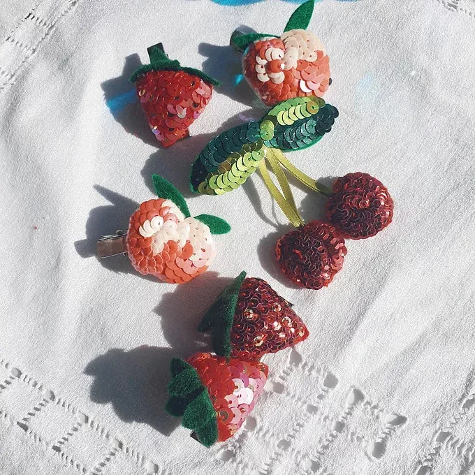Cherry Baby, Cherry Hair Clip/Brooch