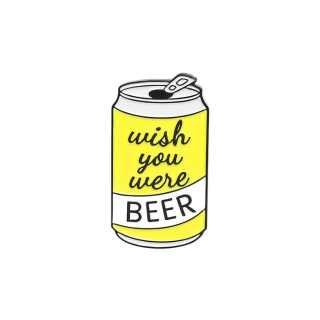 Cute Beer Beverage Brooch