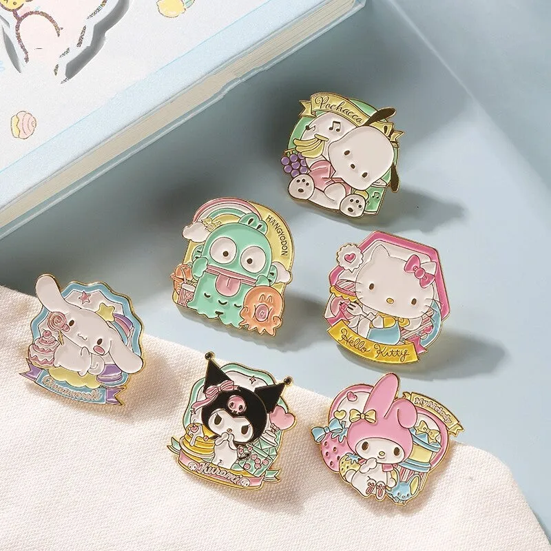 Kawaii Cute Sanrio Metal Badge Brooch