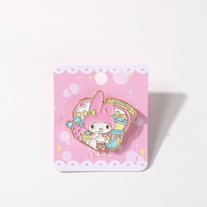 Kawaii Cute Sanrio Metal Badge Brooch