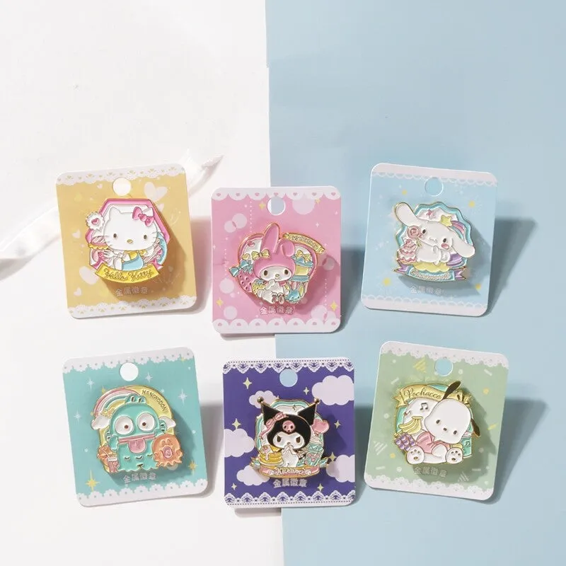 Kawaii Cute Sanrio Metal Badge Brooch