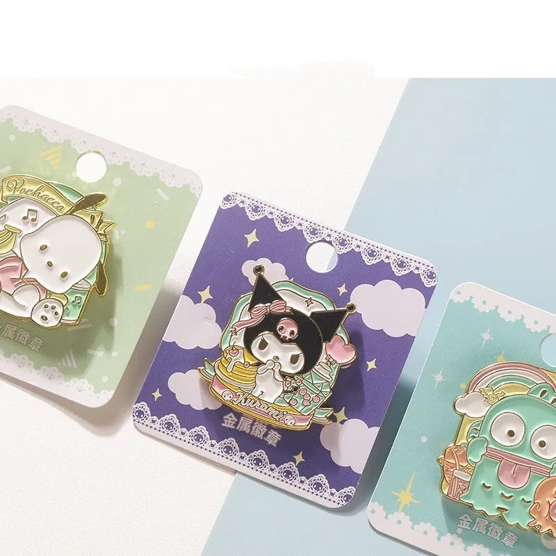 Kawaii Cute Sanrio Metal Badge Brooch