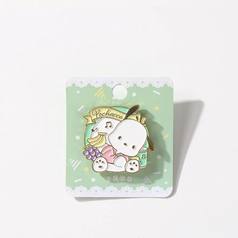 Kawaii Cute Sanrio Metal Badge Brooch