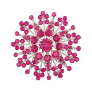 Mini Flower Brooch - Fuchsia