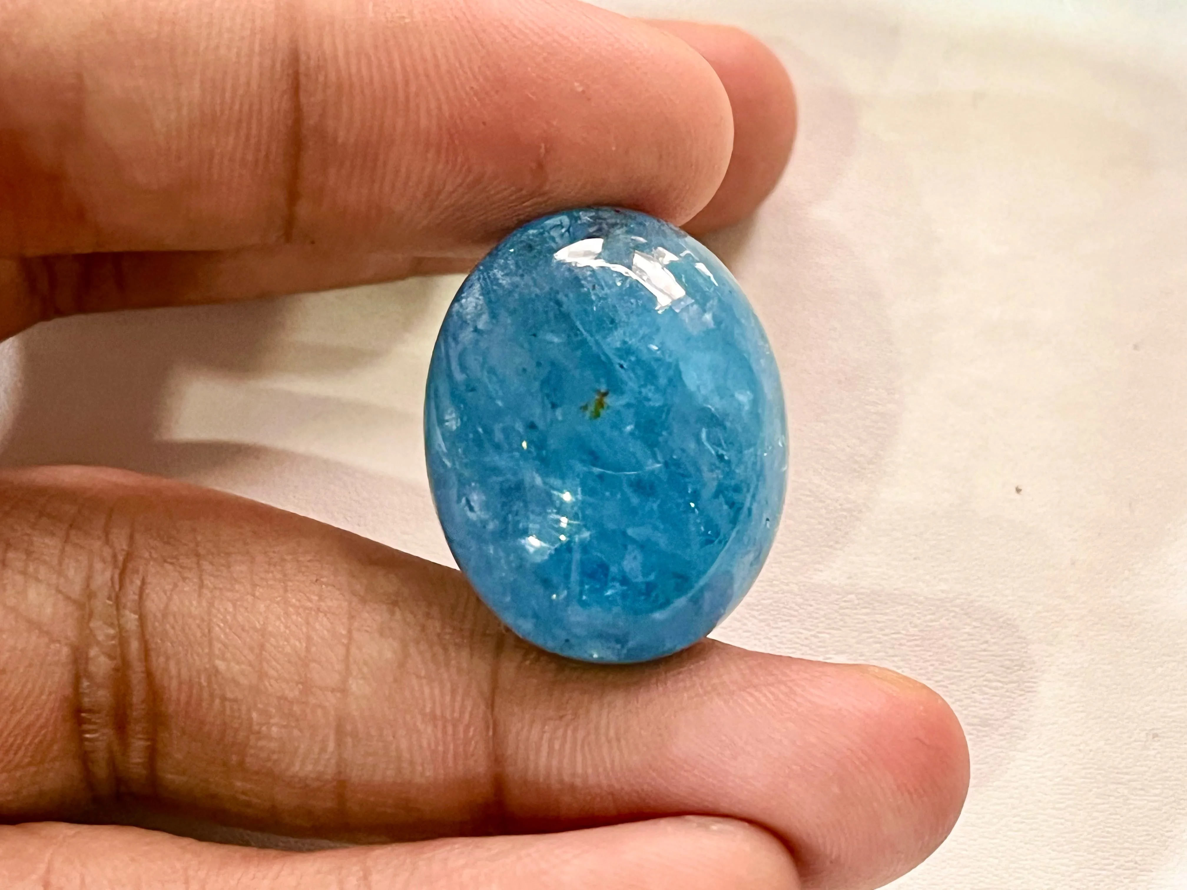 Natural Blue Aquamarine Cabochon Mix Shape Lot