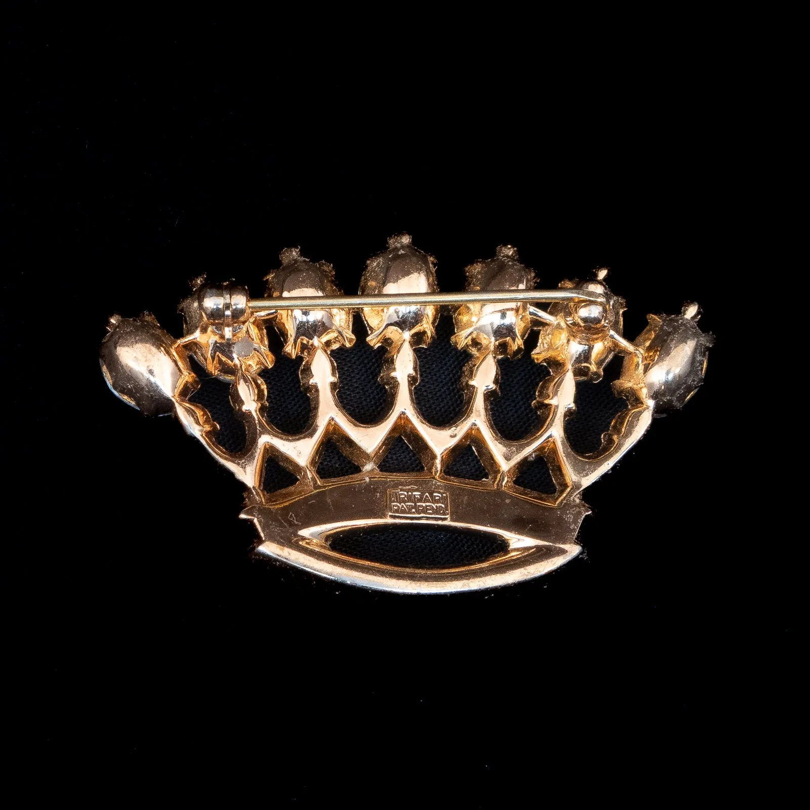 Trifari Crown Brooch