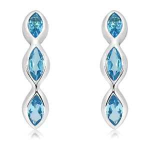 Unique & Co ME-994BT Sterling Silver Stud Earrings